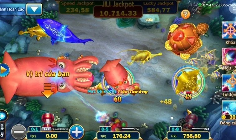 Giao diện chơi Bắn Cá Vua Hải Tặc Tại ANO88