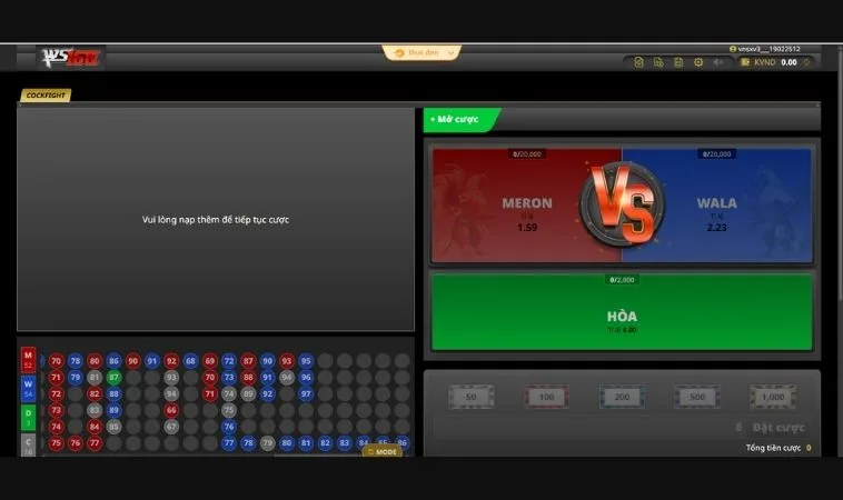 Bí Kíp Cao Thủ Về Cách Chơi Đá Gà WS168 Tại ANO88 Bất Bại 2 Giao diện chơi cá cược Đá Gà WS168 Tại ANO88