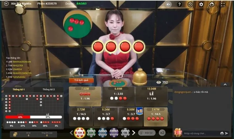 Bàn cược Xóc Đĩa Tại ANO88