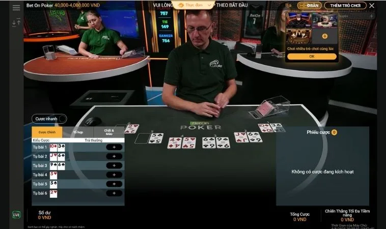 Bàn chơi Xì Tố tại ANO88